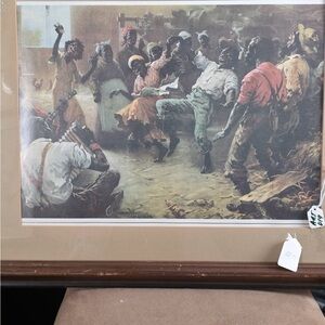 Vintage Dance Scene Framed Art